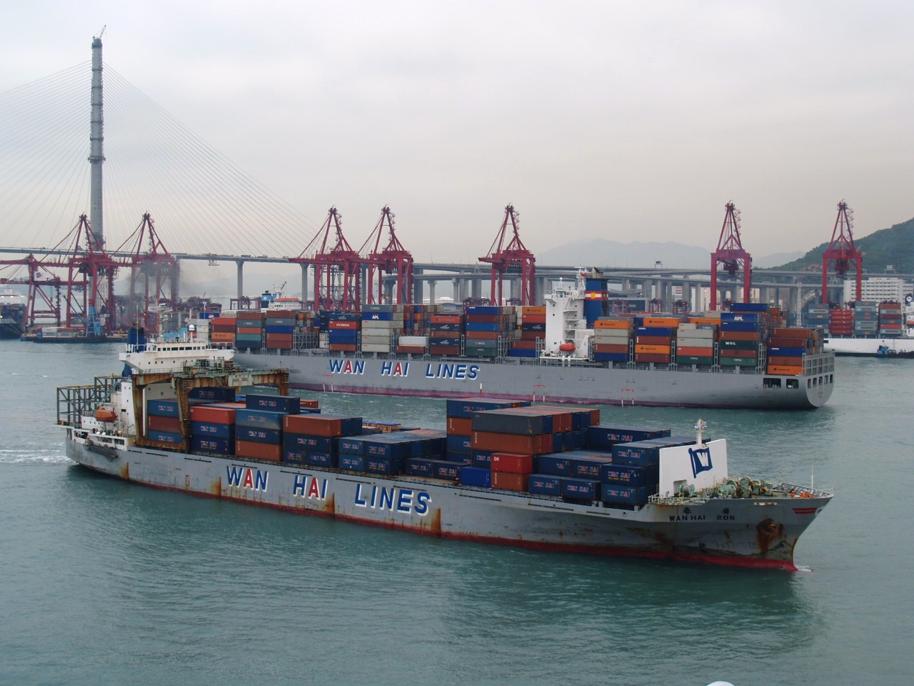Wan Hai 206 At Hong Kong